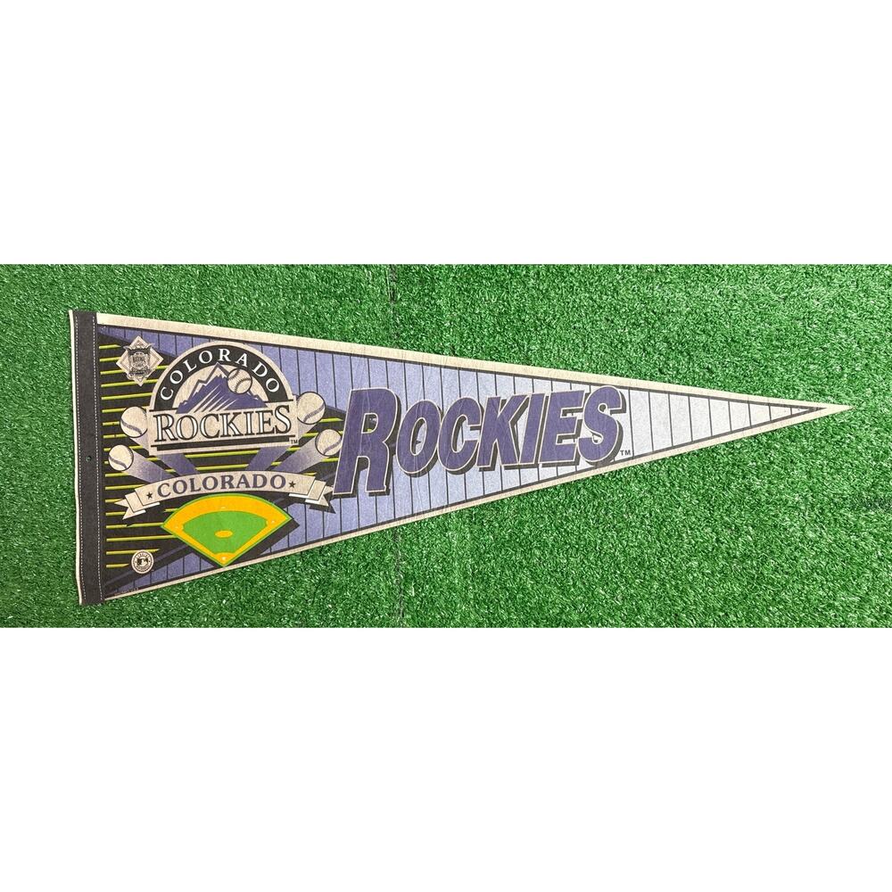 Vintage Colorado Rockies Felt Pennant 12x30 MLB Baseball Wall Decor Retro